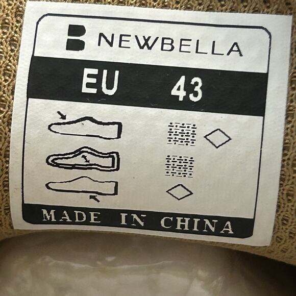 Newbella Men's EU 43 US 10 Athletic Slip-On Walking Sneakers Brown Chunky NEW - Picture 6 of 7